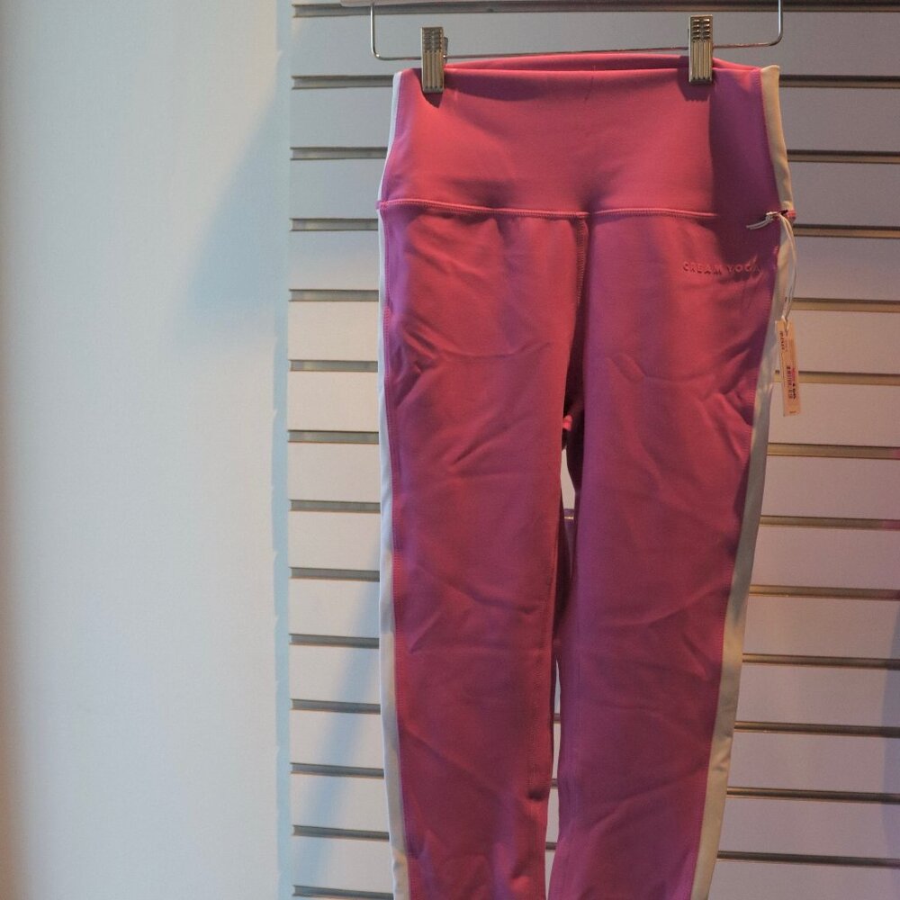 Hana 7/8 Stripe Legging, orchid